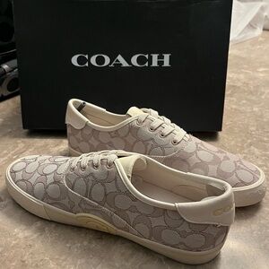 NIB  Coach Citysole Skate Monogram Leather and Canvas Sneakers 9.5